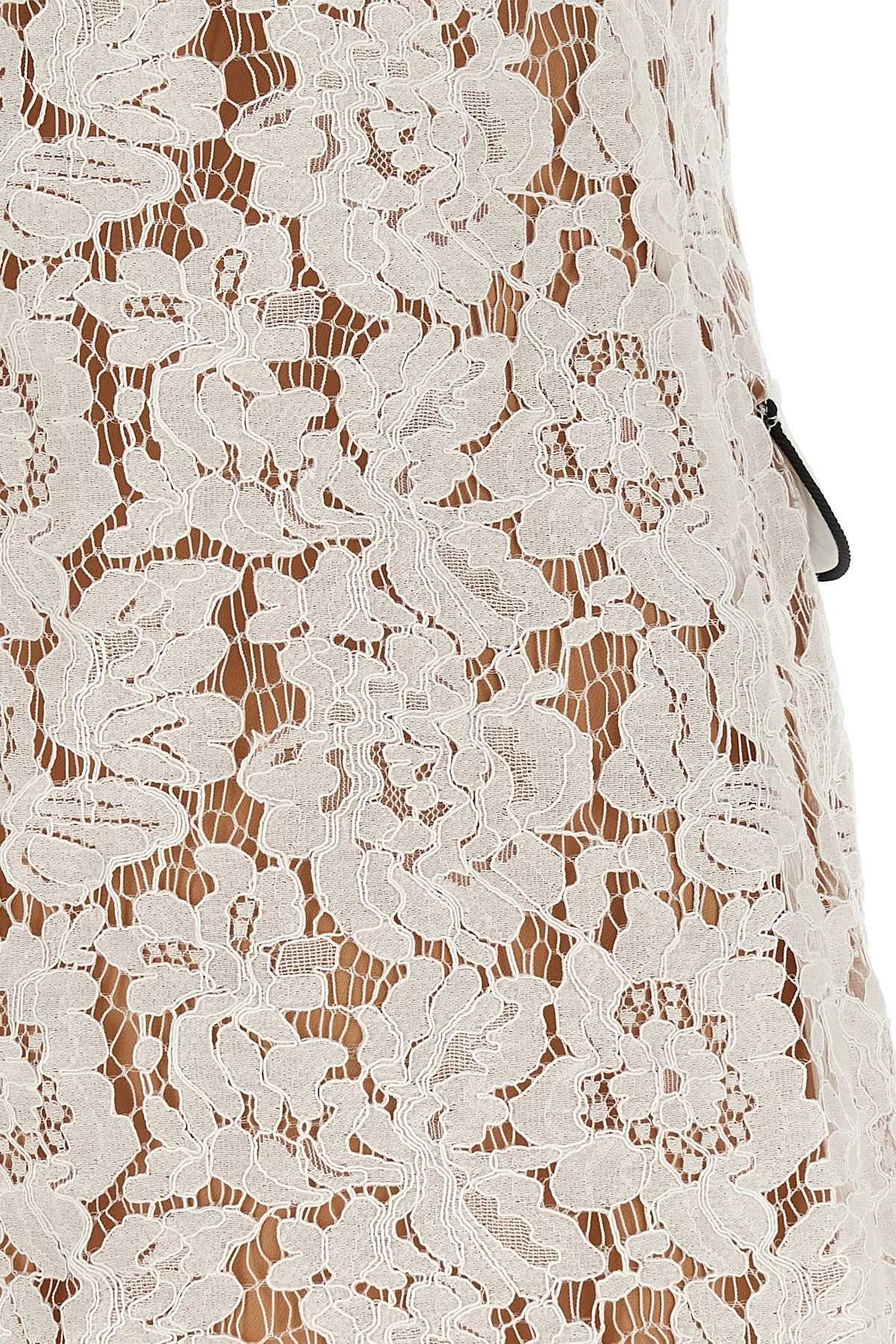 'White Lace Contrast Collar Mini' dress - 4