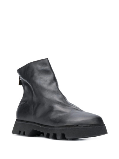 Guidi rear-zip ankle boots outlook