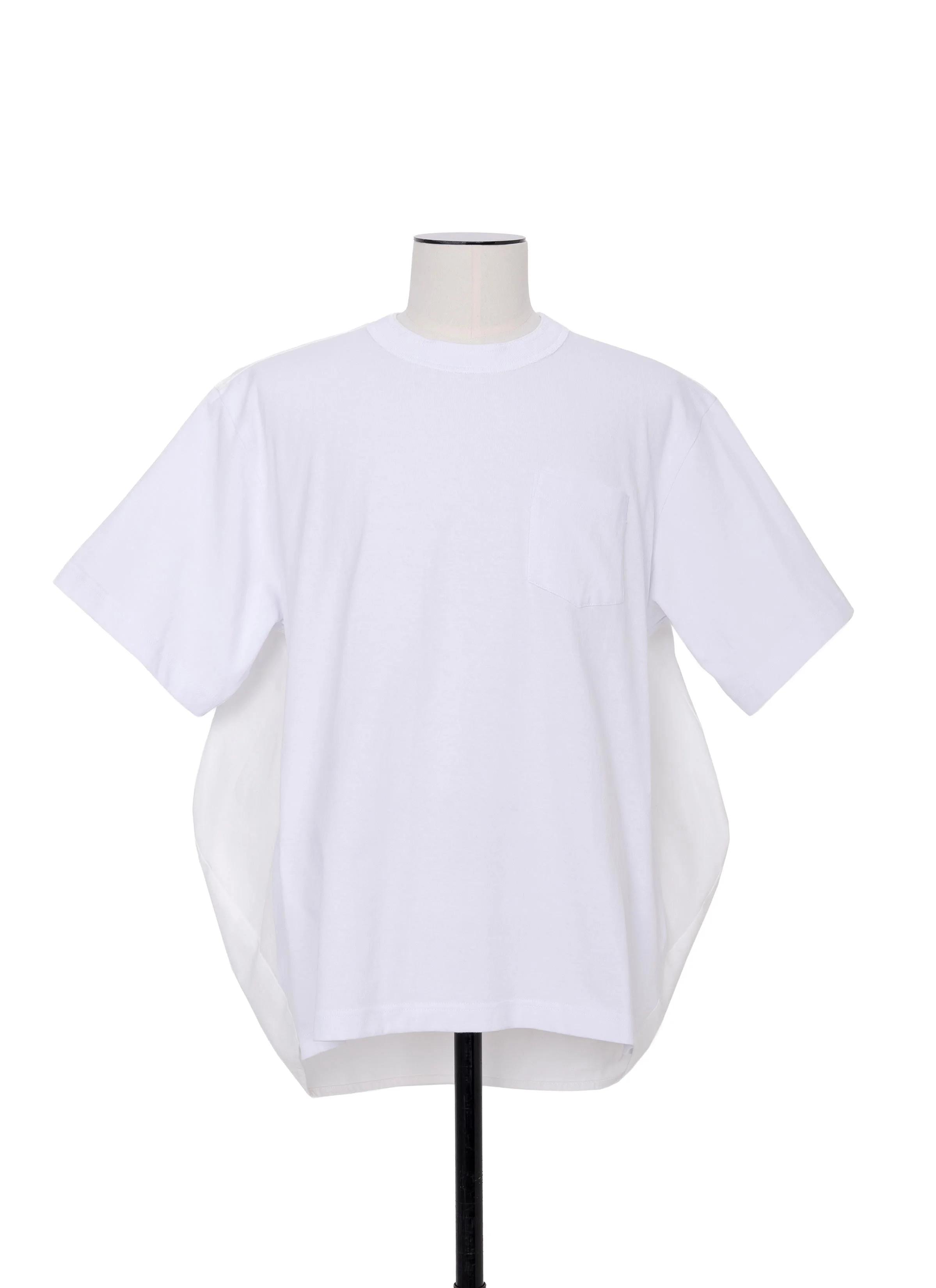 Light Weight Denim x Cotton Jersey T-Shirt - 1