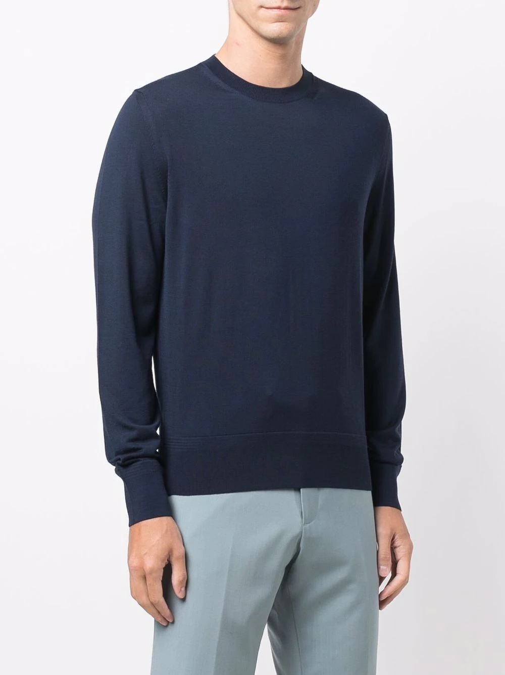 crew-neck knitted jumper - 3