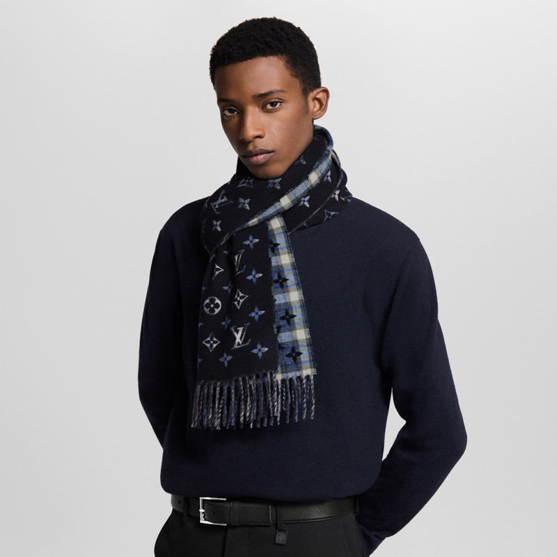 Monogram Gradient Tartan City Scarf 7