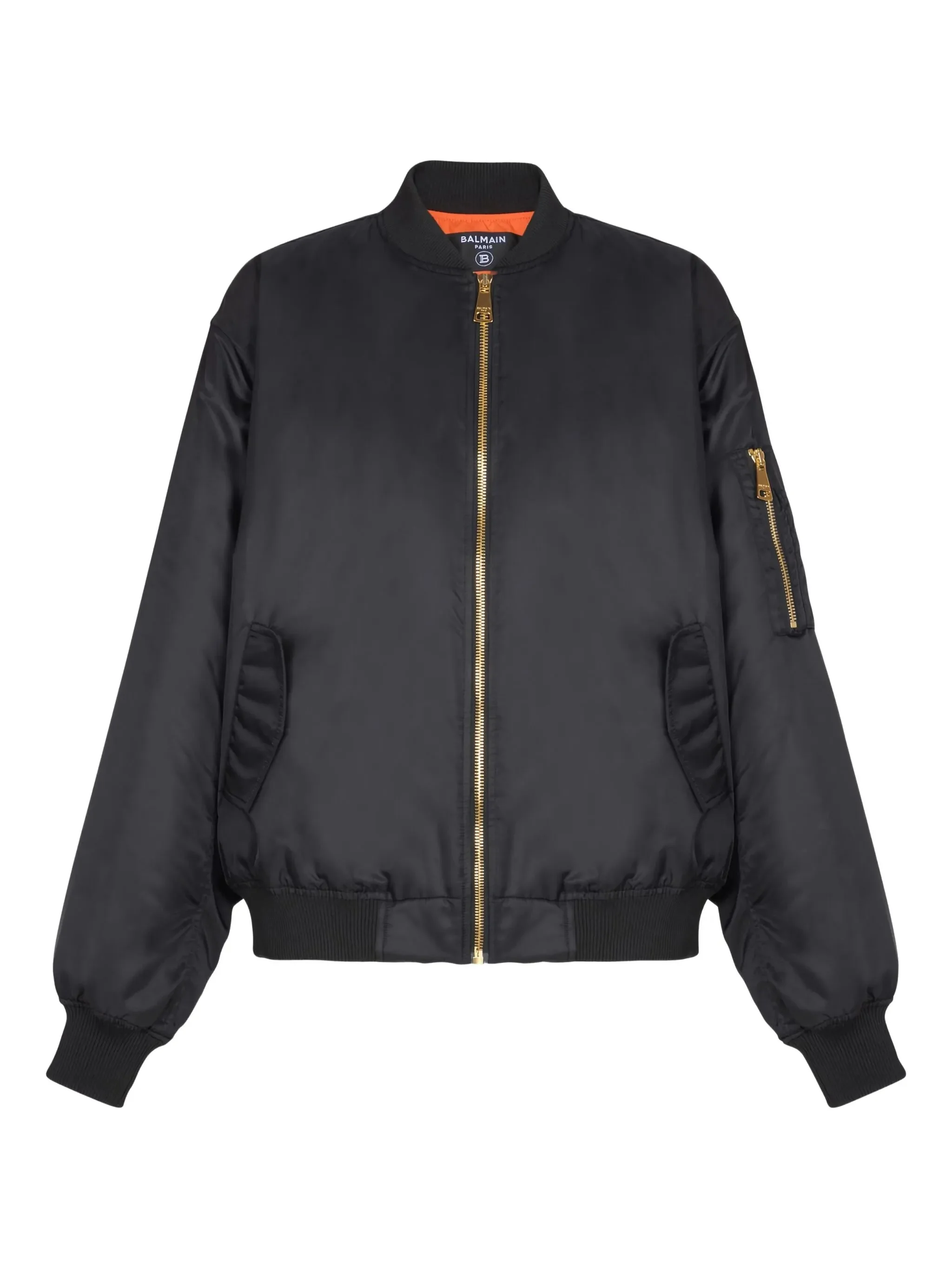 flap-pockets bomber jacket - 1