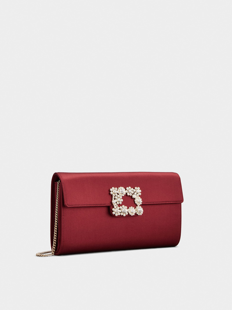 Roger Vivier Efflorescence Clutch in satin outlook