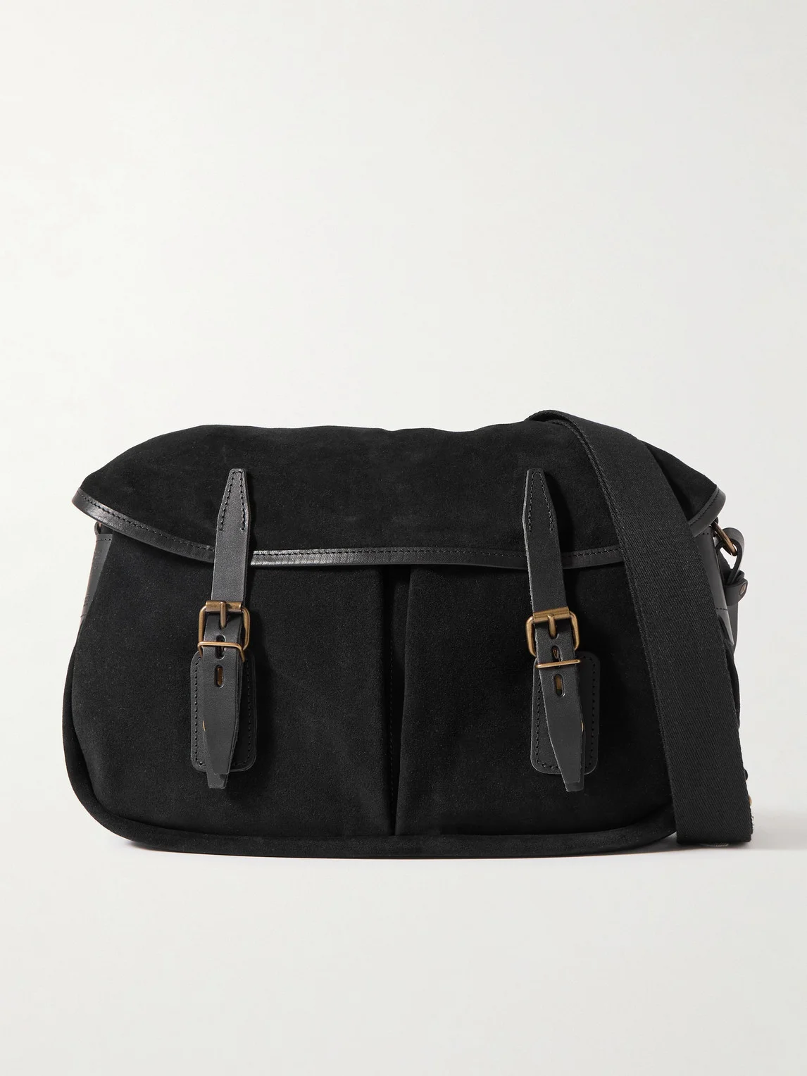 Musettes Leather-Trimmed Suede Messenger Bag - 1