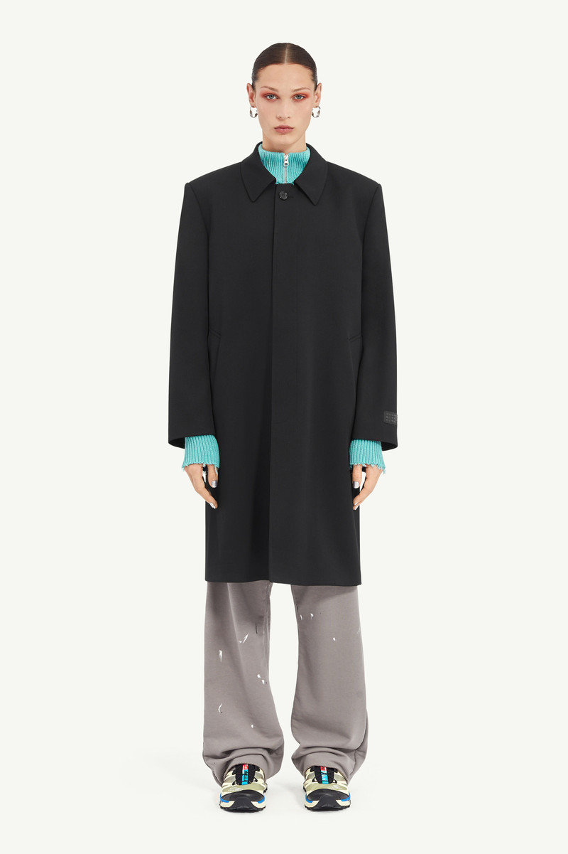 MM6 Maison Margiela Wool Gabardine Coat outlook
