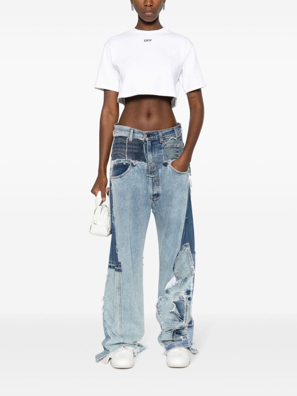 Off-Stamp cropped T-shirt - 2