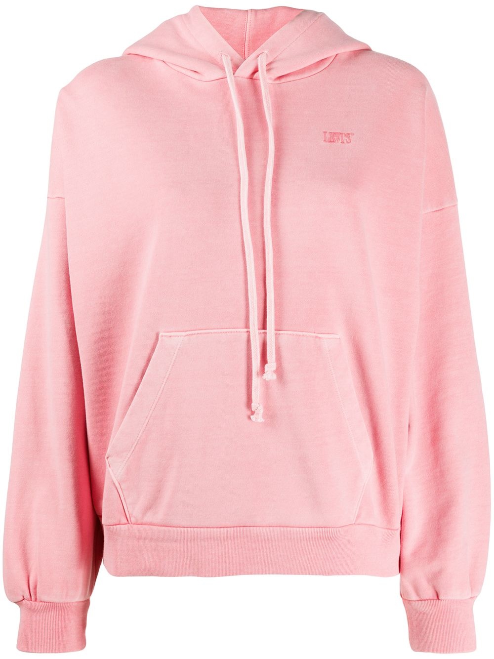 embroidered logo hoodie - 1