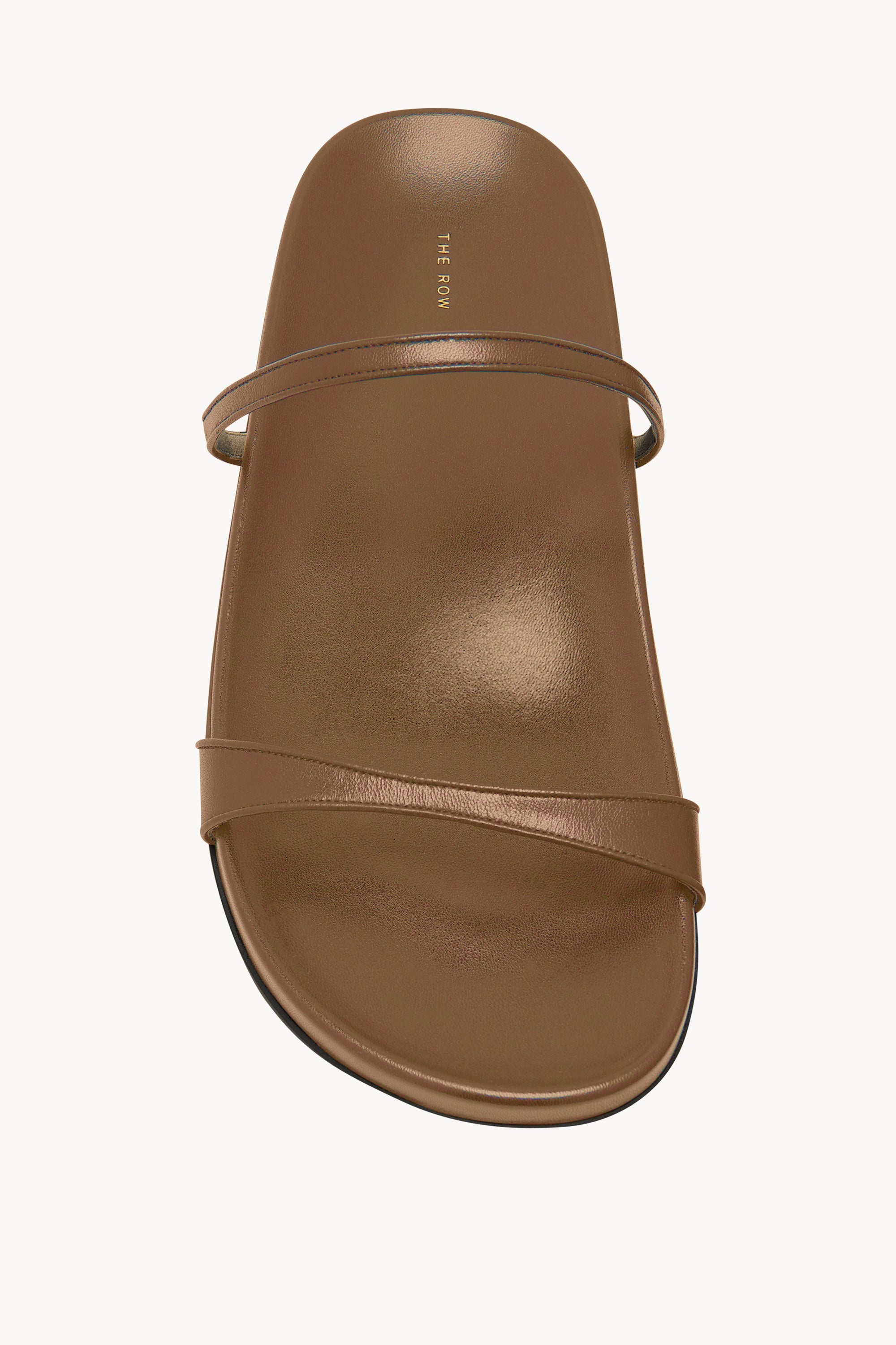 Hugh Thin Strap Slide in Leather - 3