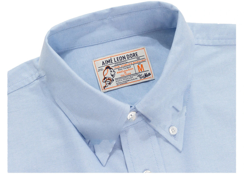 AIMÉ LEON DORE Aime Leon Dore x New York Mets Oxford Shirt Blue outlook