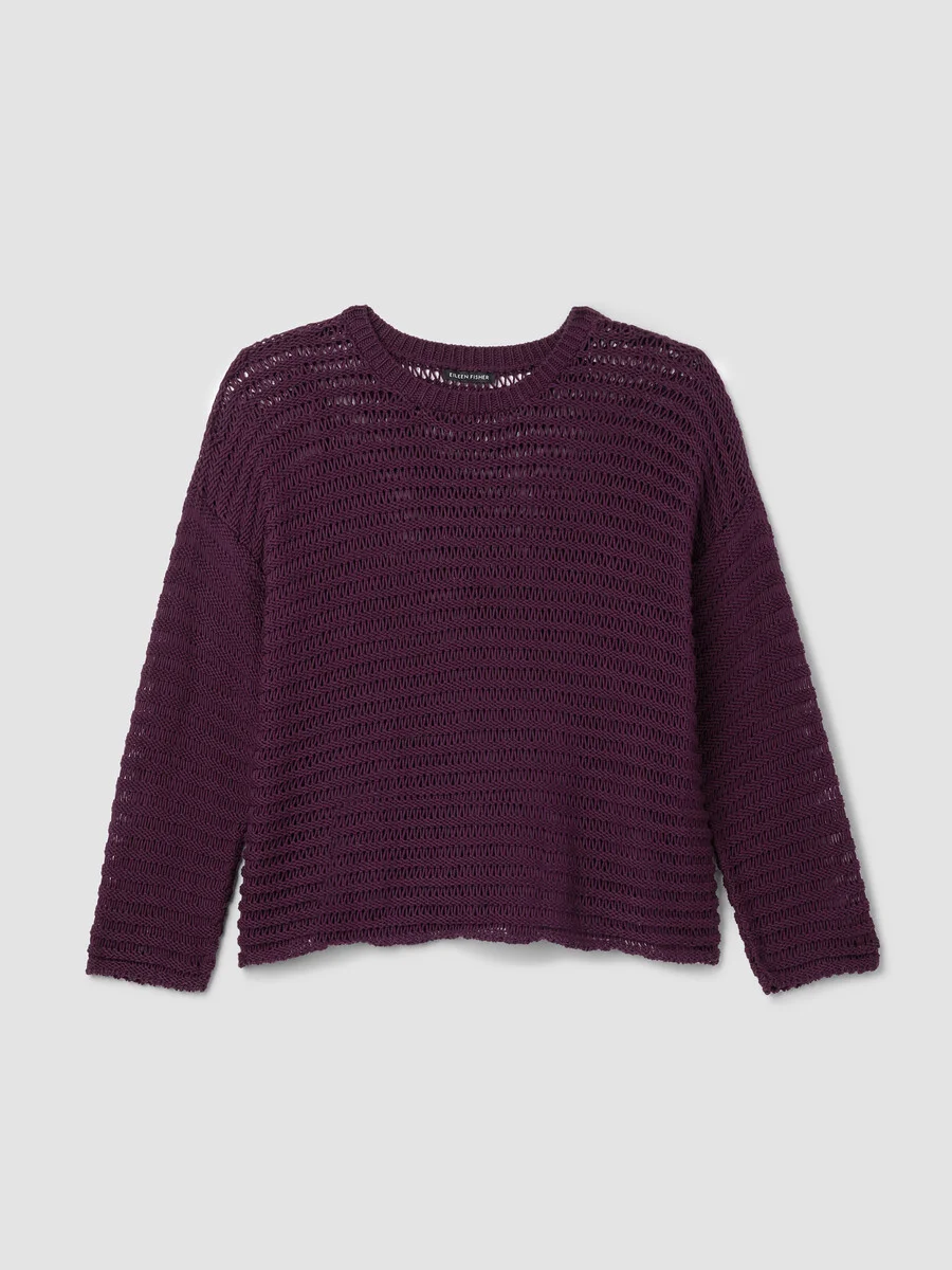 Peruvian Organic Cotton Cord Crew Neck Top - 1