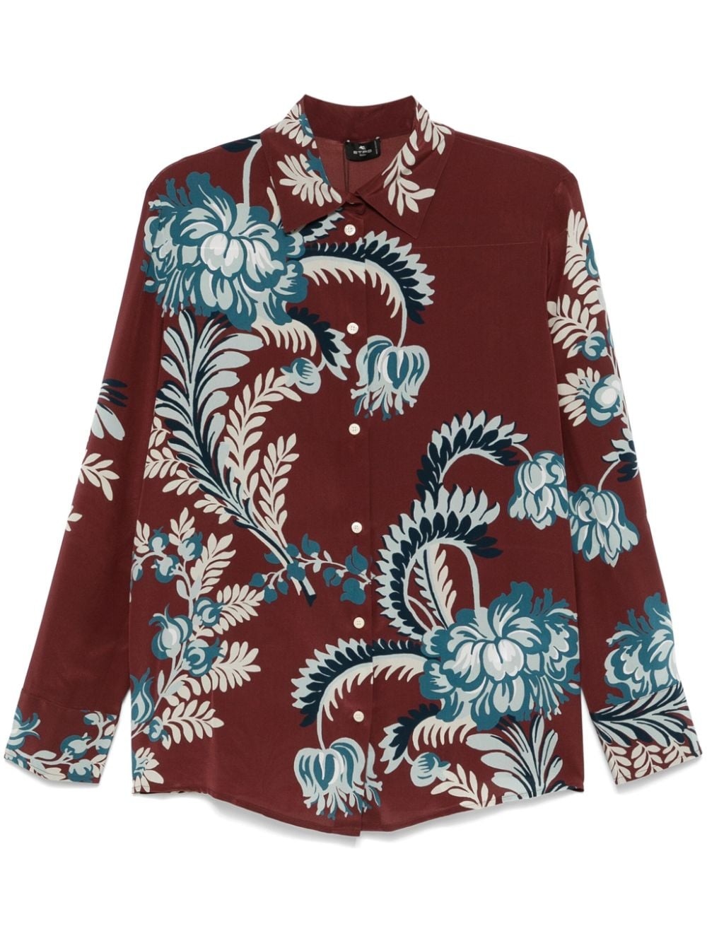 floral-print shirt - 1