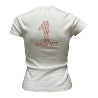 新品 Christian Dior 2004 J'ADORE T-shirt Christian Dior Pre-Owned 2004 J'Adore Dior Embroidered T