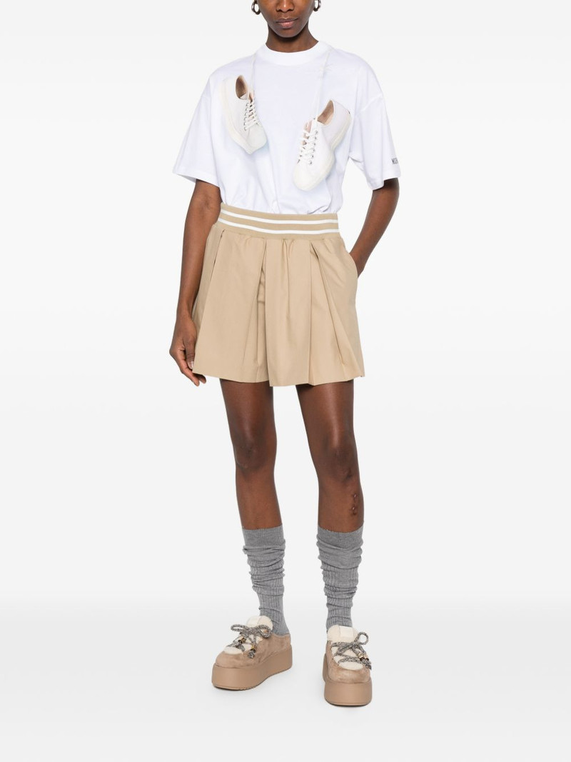 Moschino striped-waistband shorts outlook