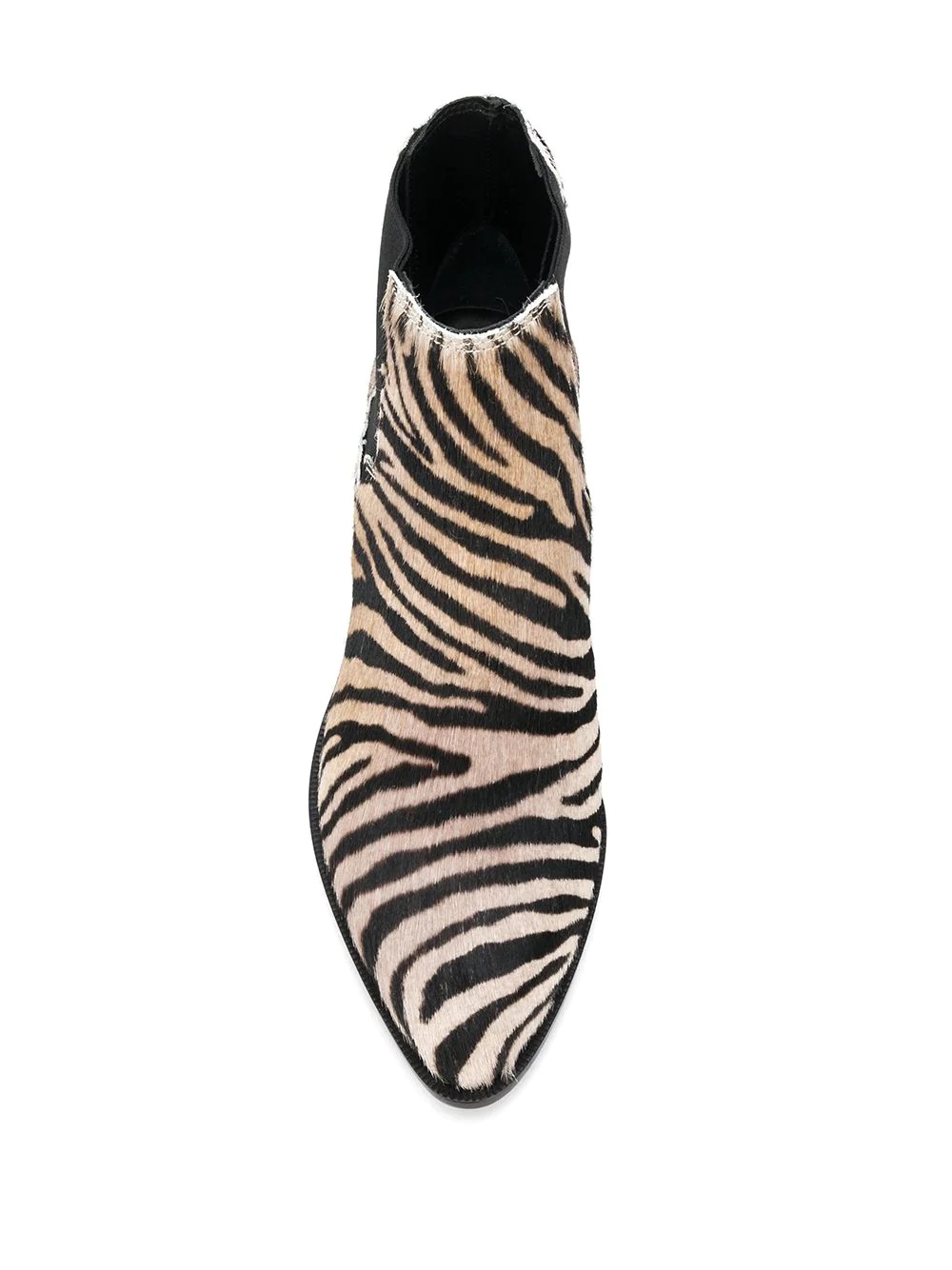 tiger print ankle boots - 4