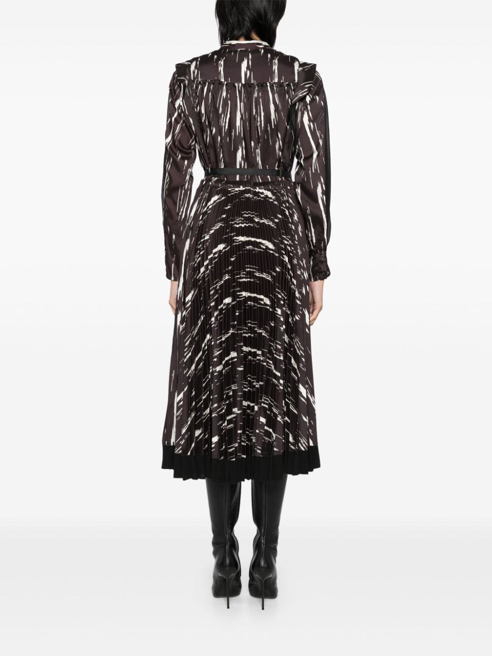 all-over graphic print dress - 4