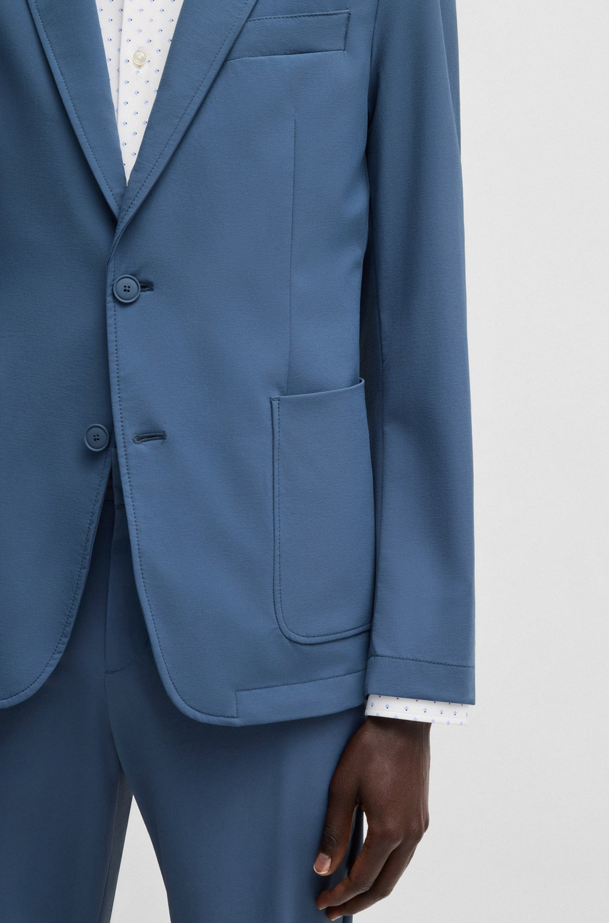 SLIM-FIT SUIT JACKET IN TRAVEL-FRIENDLY STRETCH SOFTSHELL - 6