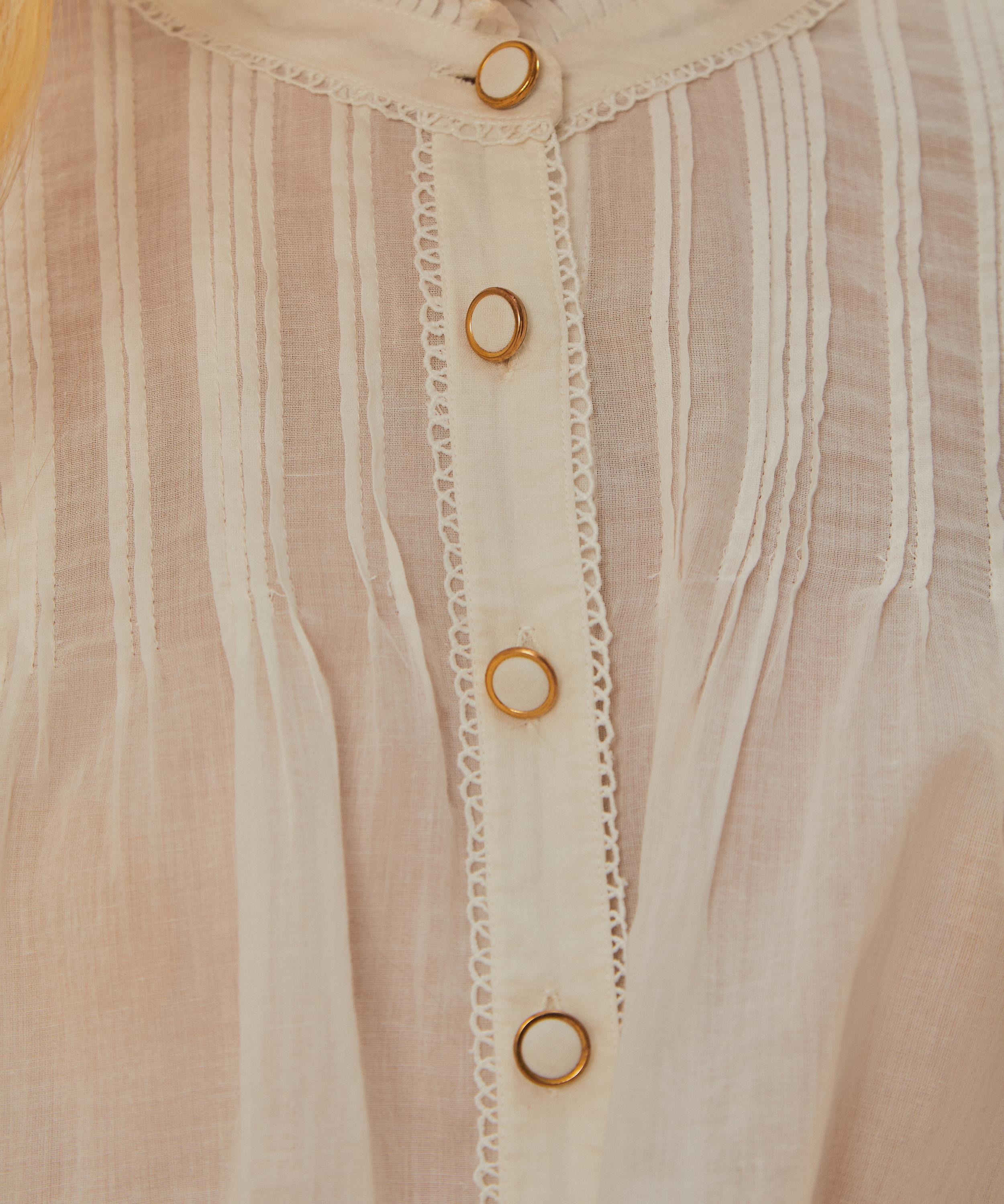 Off-White Long Sleeve Blouse - 4