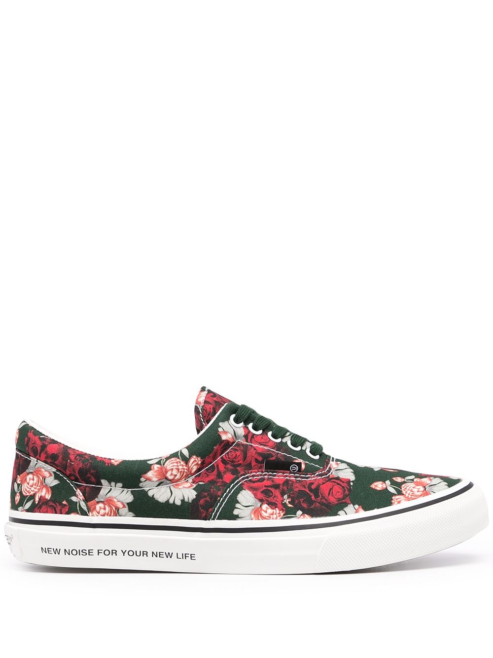 floral-print low-top sneakers - 1