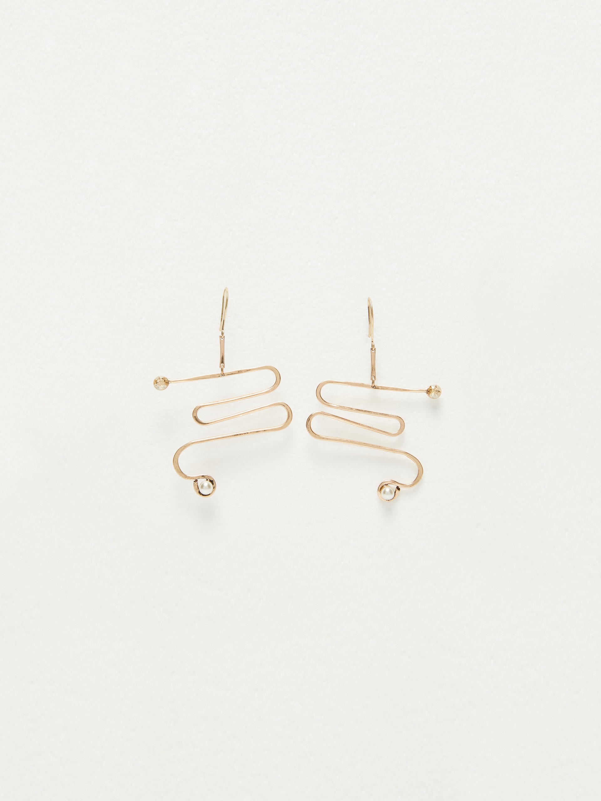 MAREMAR Metal spring earrings - 1