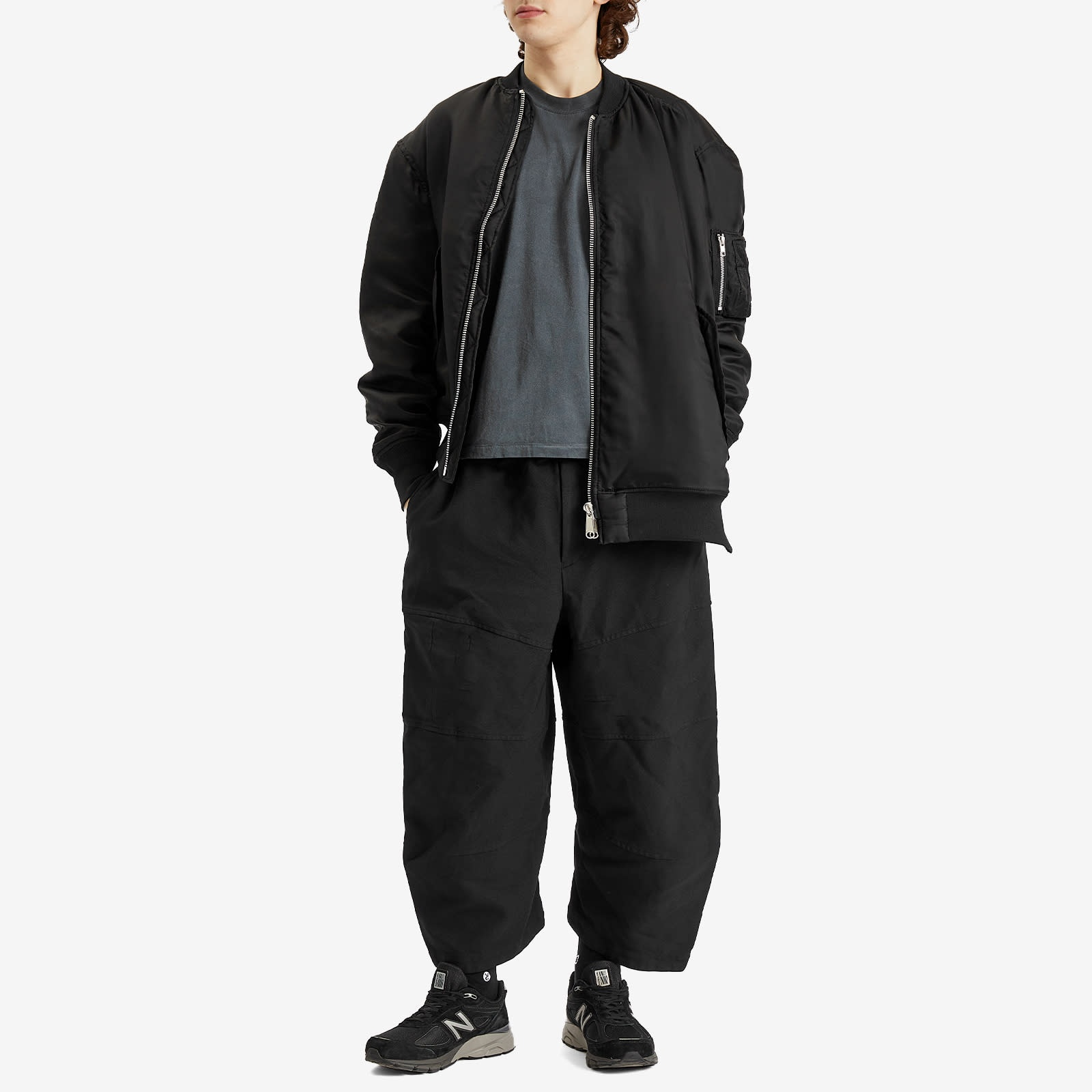Comme des Garçons Black Asymetric Bomber Jacket - 4