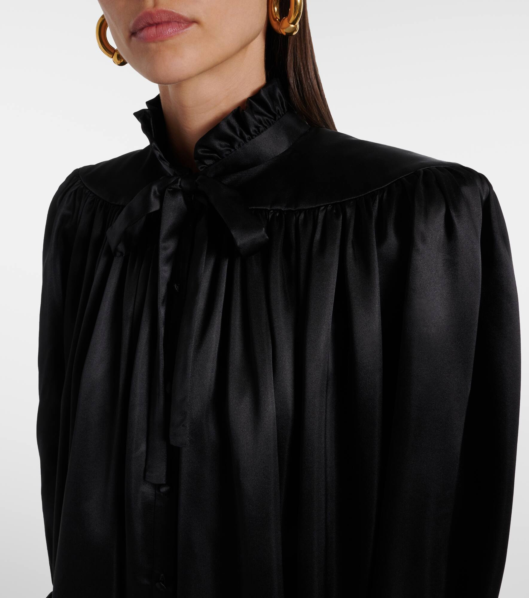 Silk satin blouse - 4