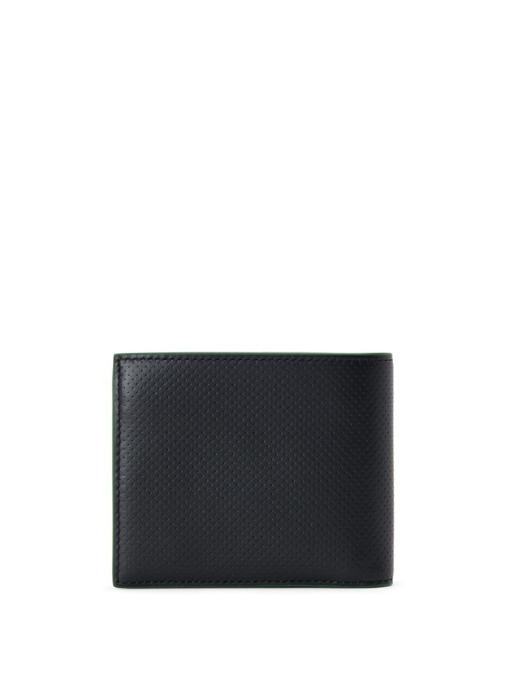 logo-plaque leather wallet - 3