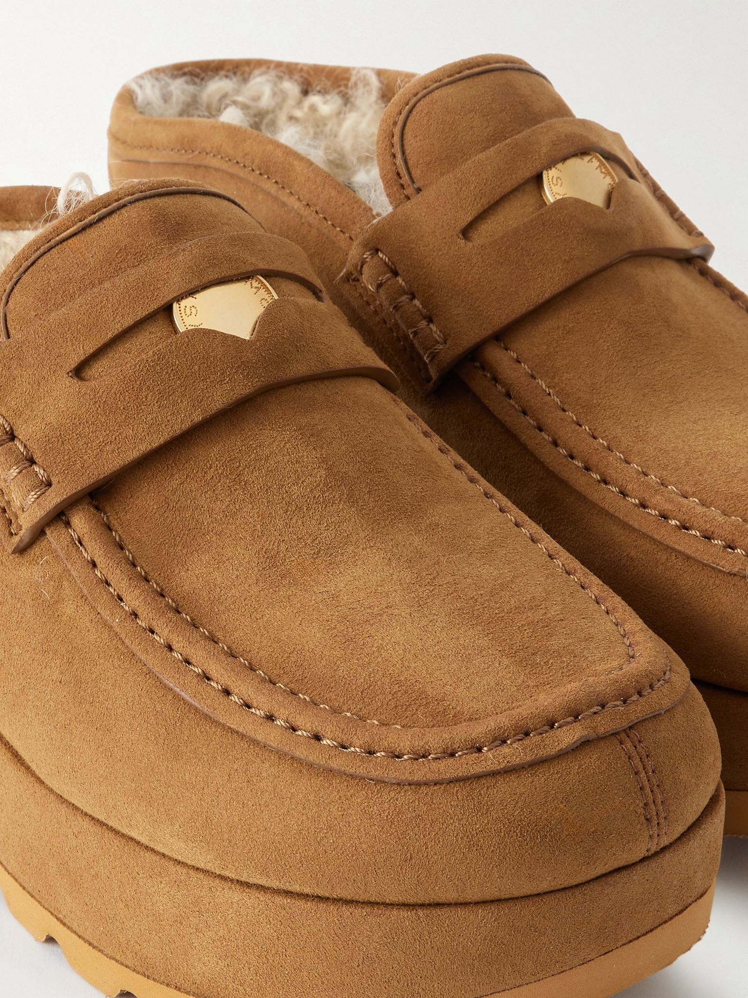 Sneak-Elyse slip-on platform mules Tan - 4