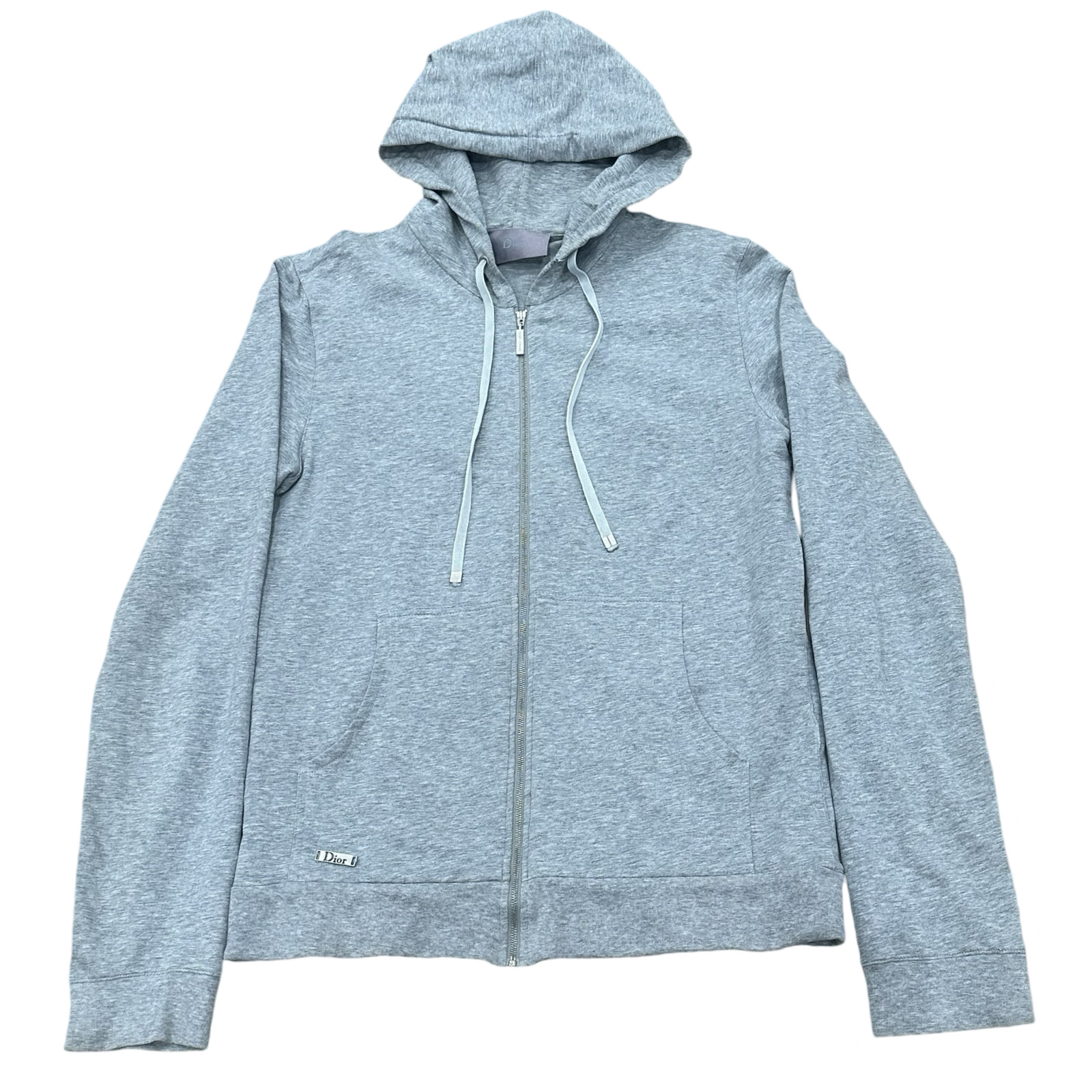 Final Blow - Dior Homme Grey Zip-up Hoodie AW05  Sz Large - 1