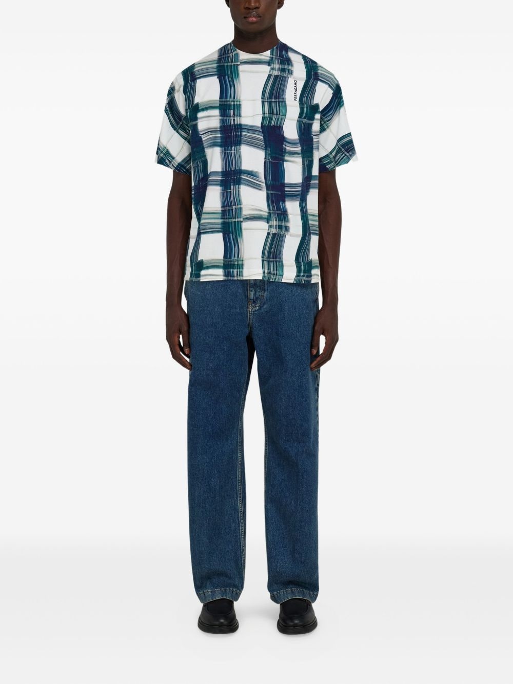 tartan-check T-shirt - 2
