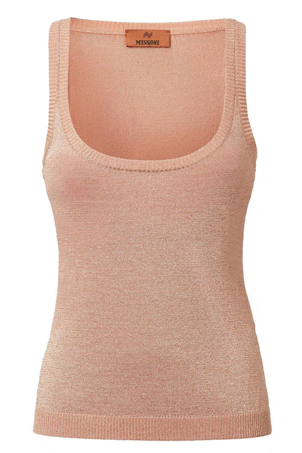 Scoop Neck Tank - Light Pink - 1