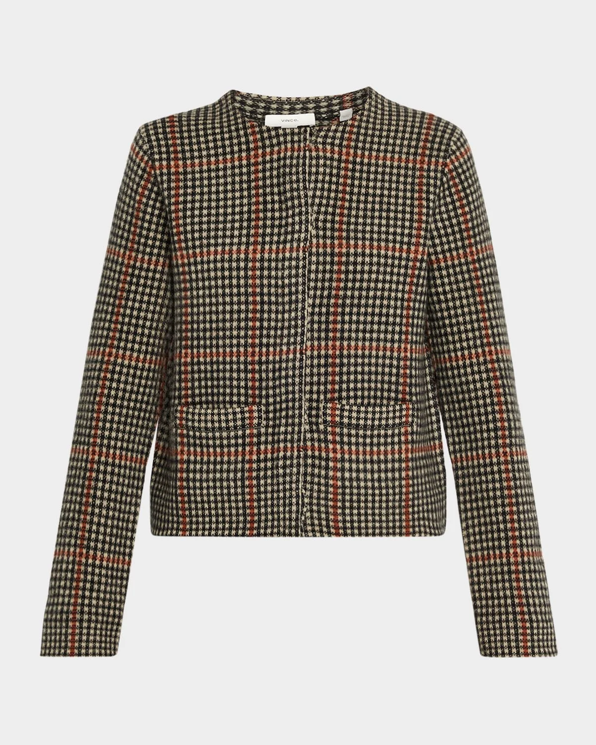 Glen Plaid Short Jacket - 1
