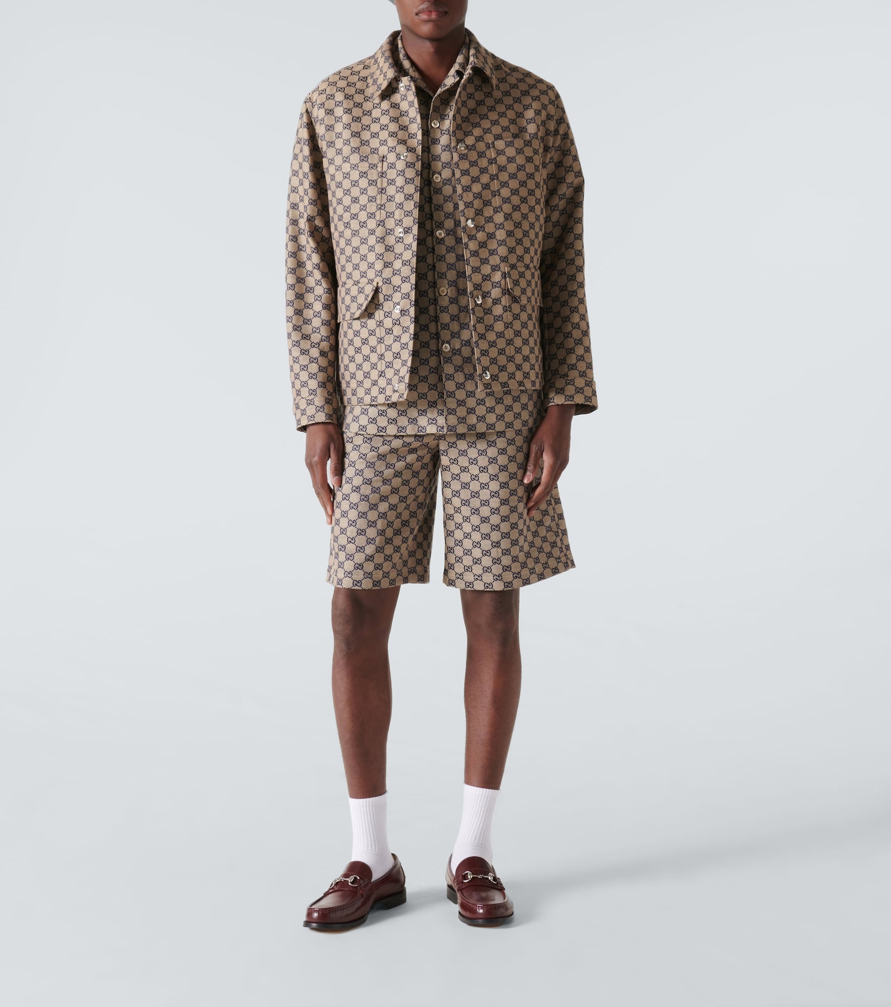 GG linen-blend canvas jacket - 2