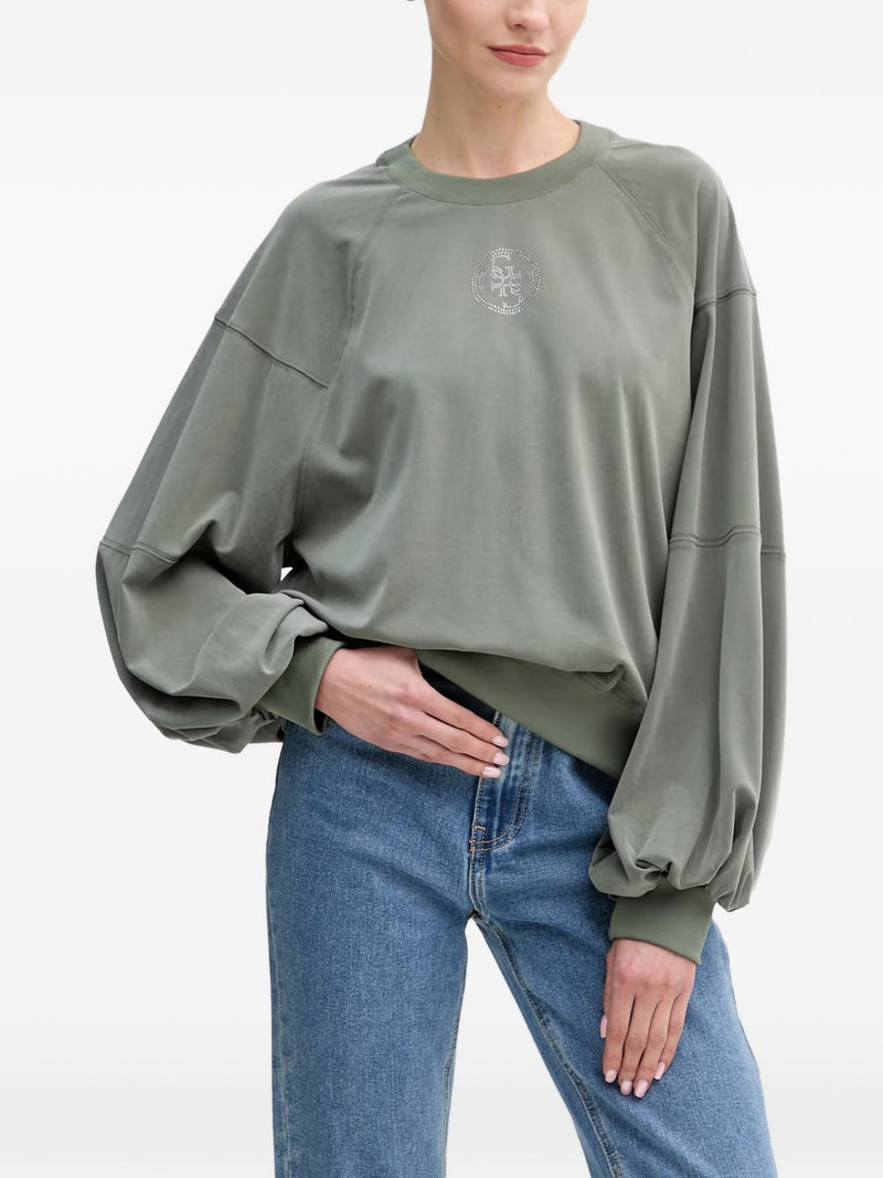 4G embellished balloon-sleeve sweatshirt 1