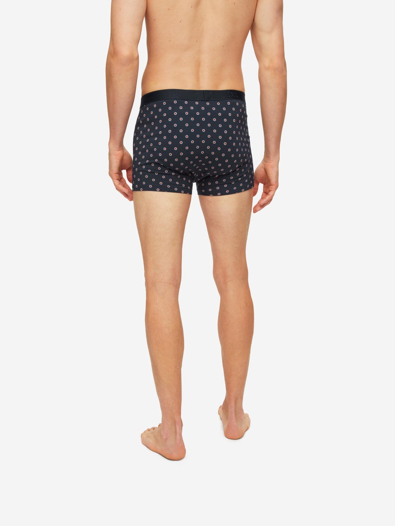 Men's Boxer Briefs Spot 5 Pima Cotton Stretch Navy - 5