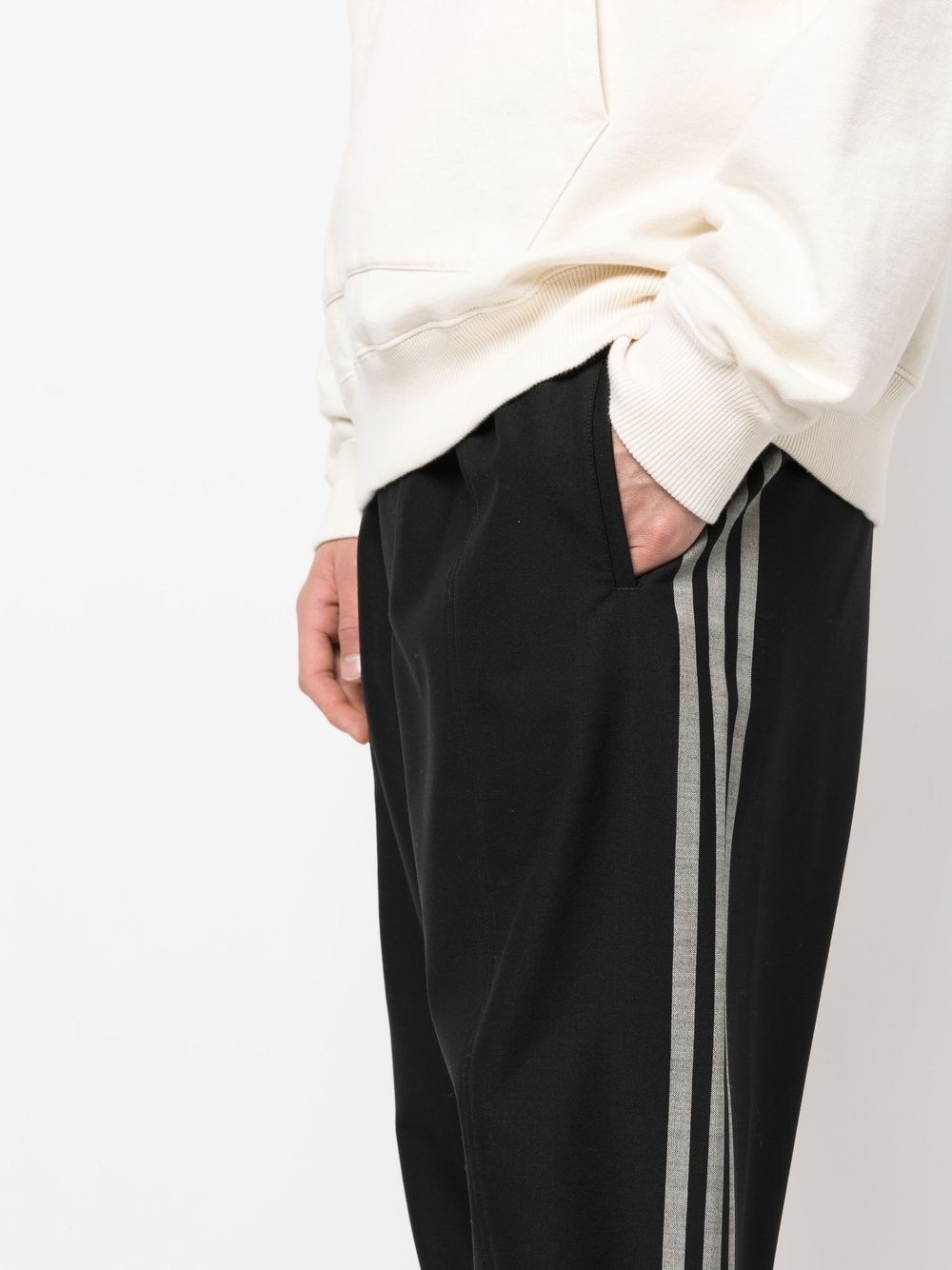 drawstring tapered track pants - 5
