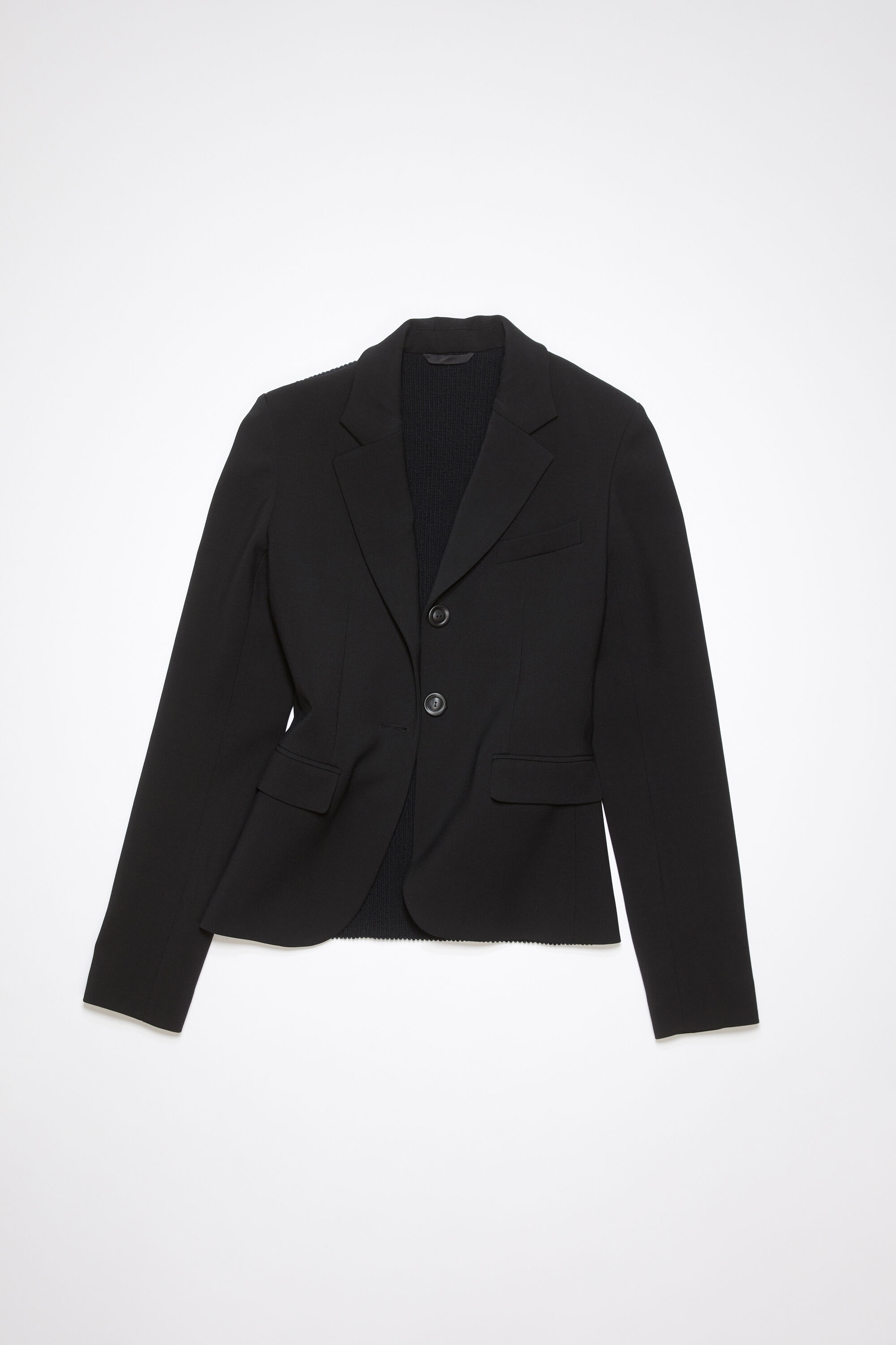 Fitted suit jacket - Black - 7