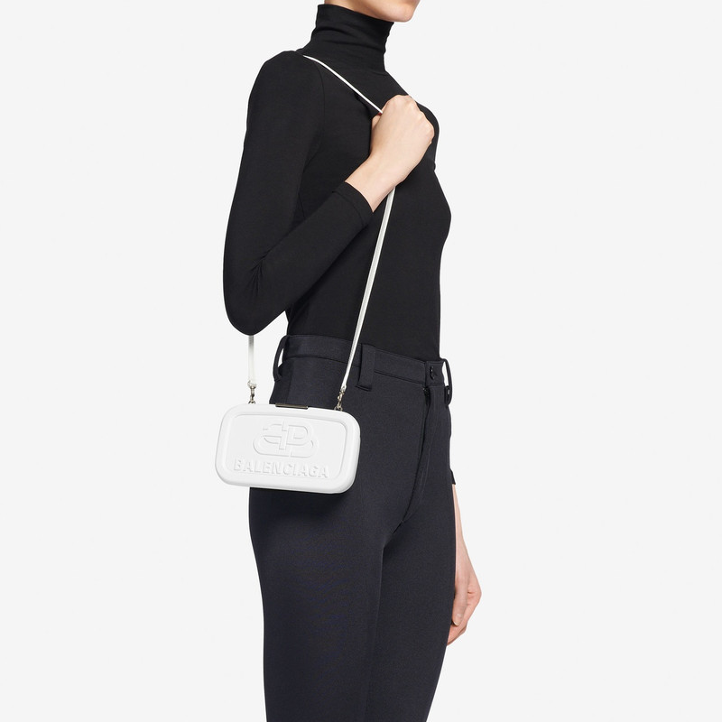 BALENCIAGA Lunch Box Small Clutch With Strap outlook