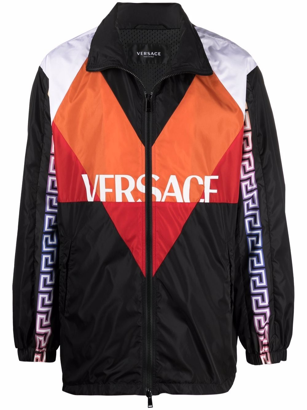 colour-block logo track jacket - 1