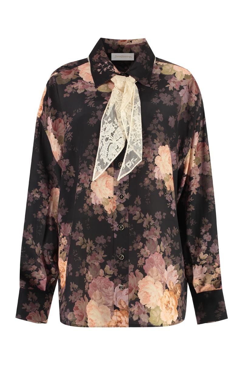 Zimmermann Illustration Printed Silk Shirt - 1