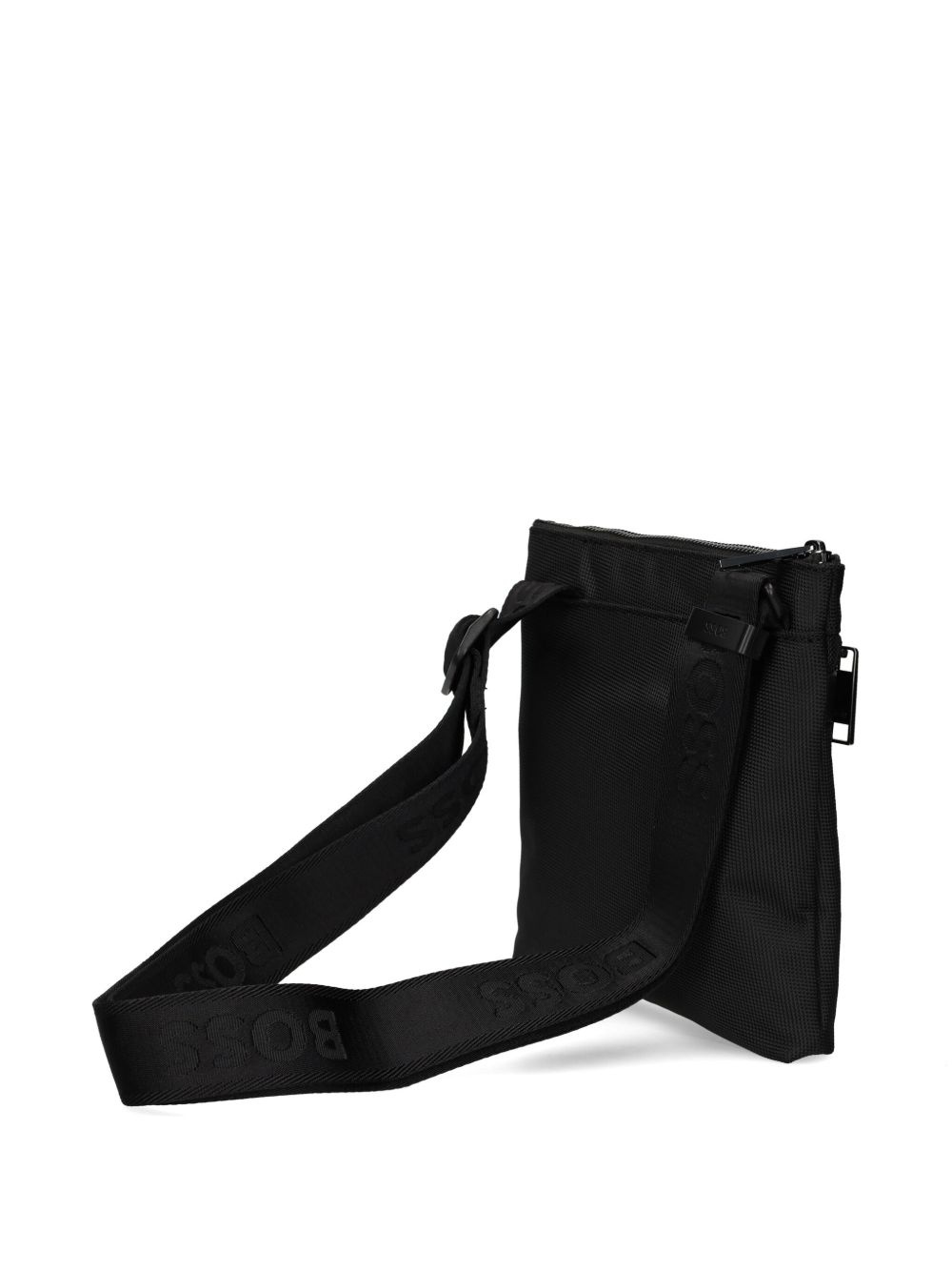 logo-debossed messenger bag - 2