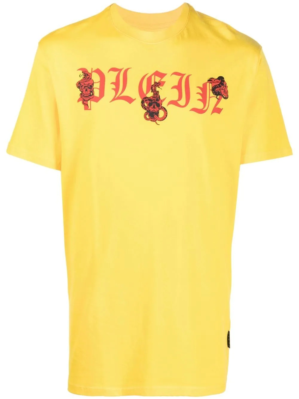 Snake logo-print T-shirt - 1