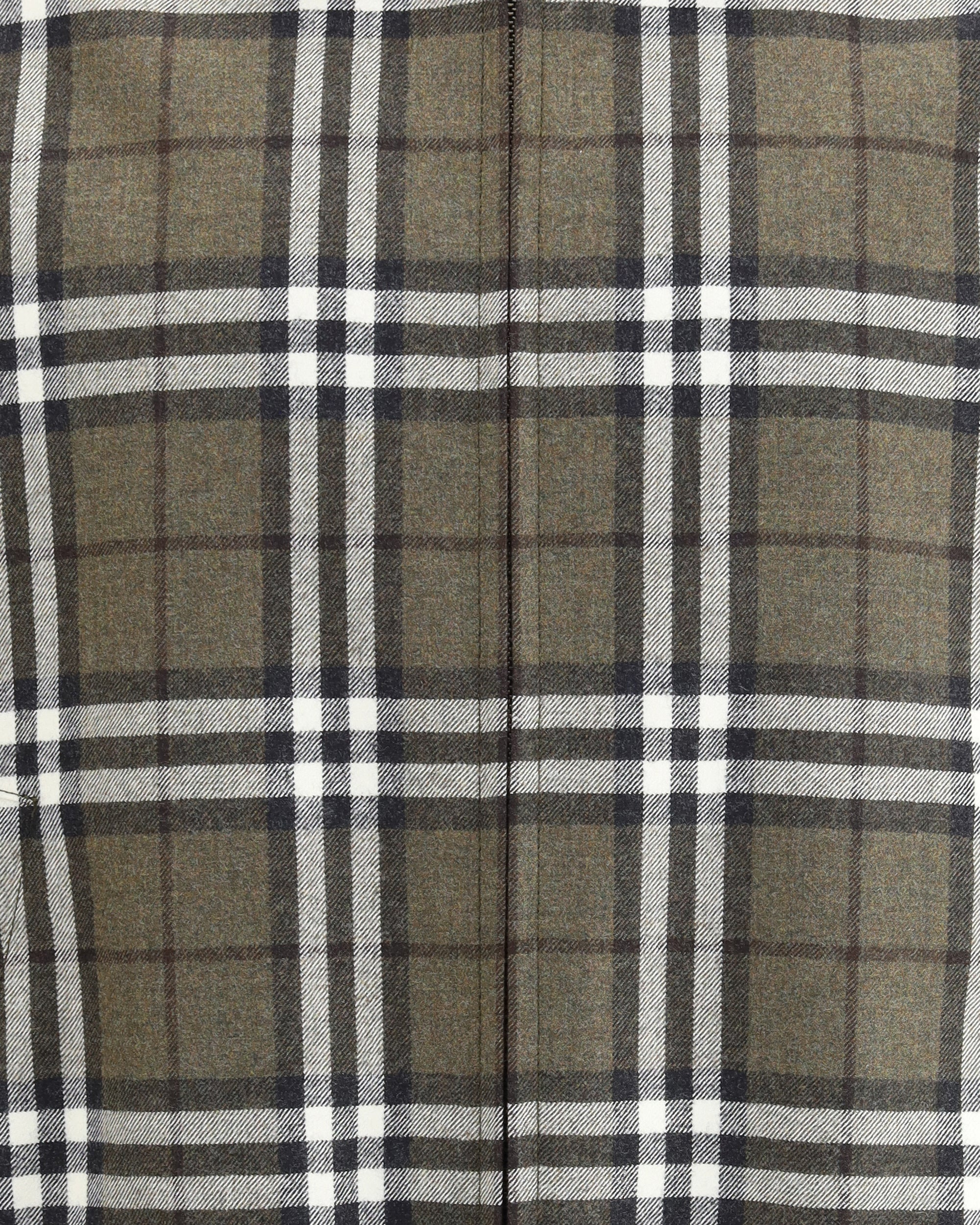 Check pattern wool Harrington Jacket - 3