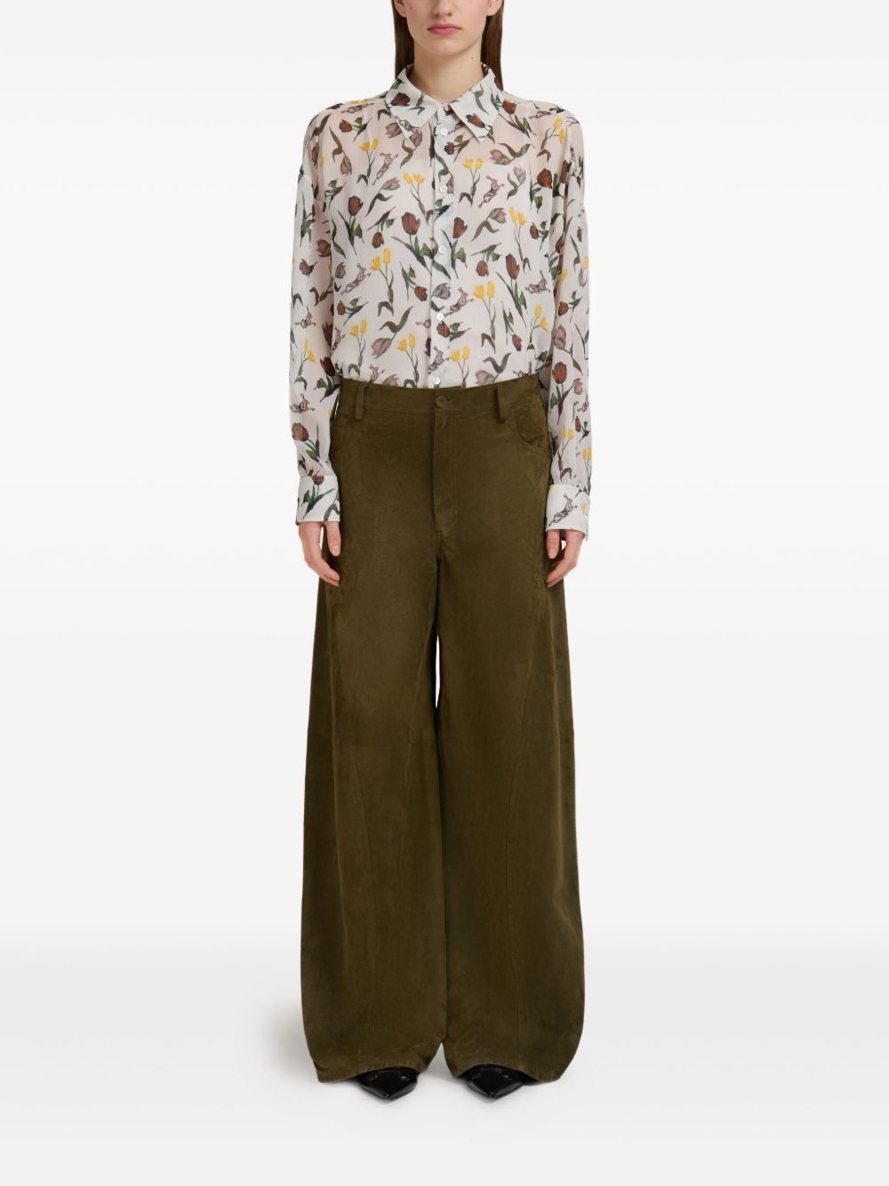 wide-leg trousers - 2