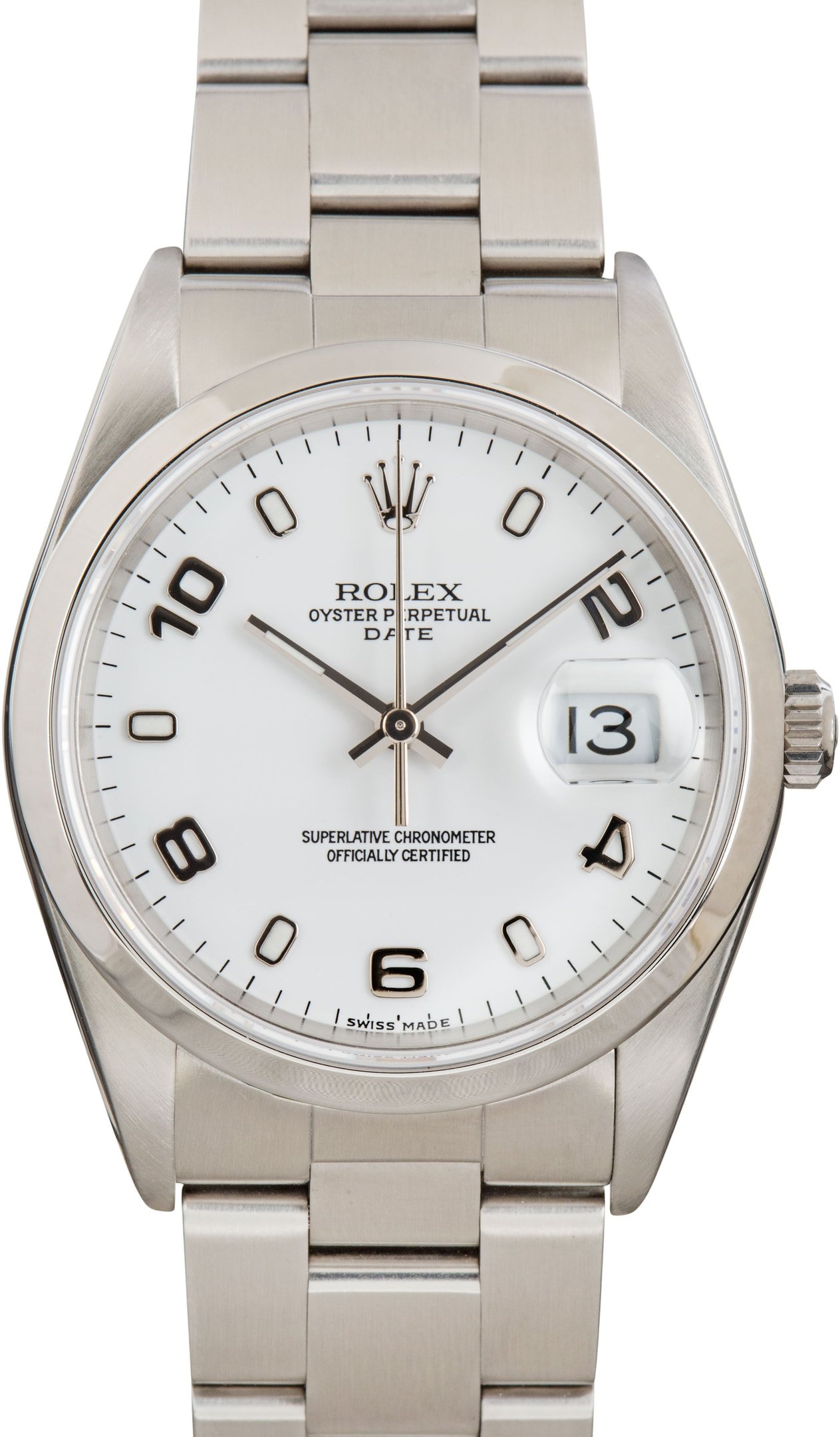 Pre-owned Rolex Date 15200 White Arabic Dial - 1