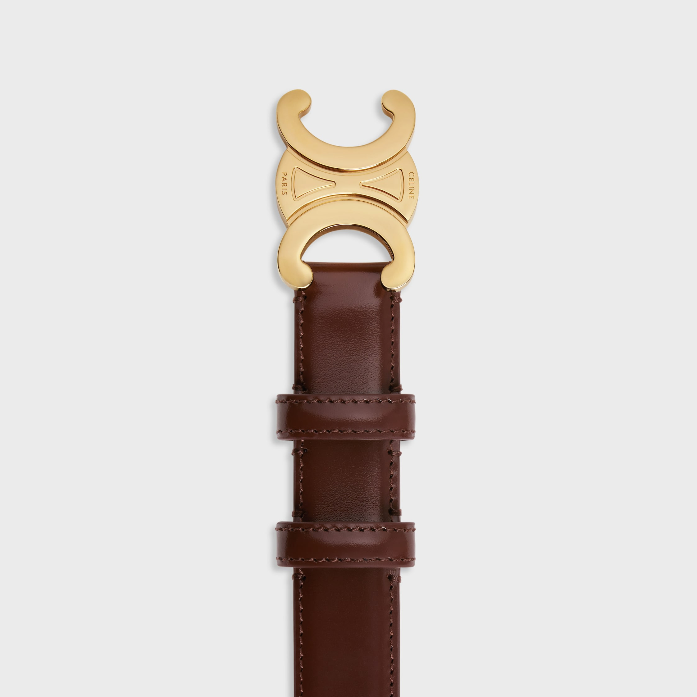 Medium Triomphe Belt in Taurillon Leather - 3