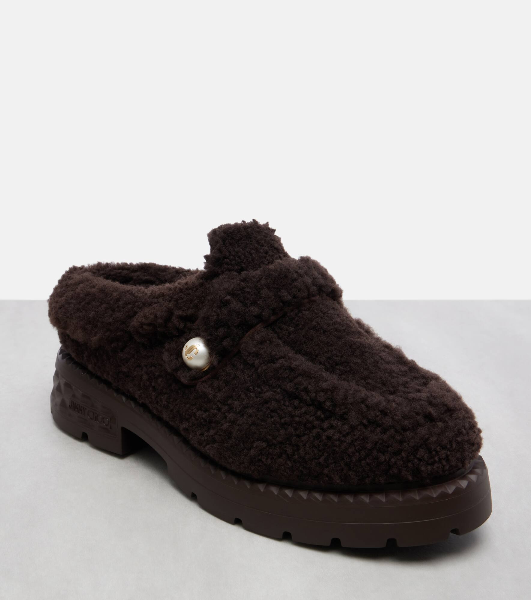 Shea shearling platform mules - 5