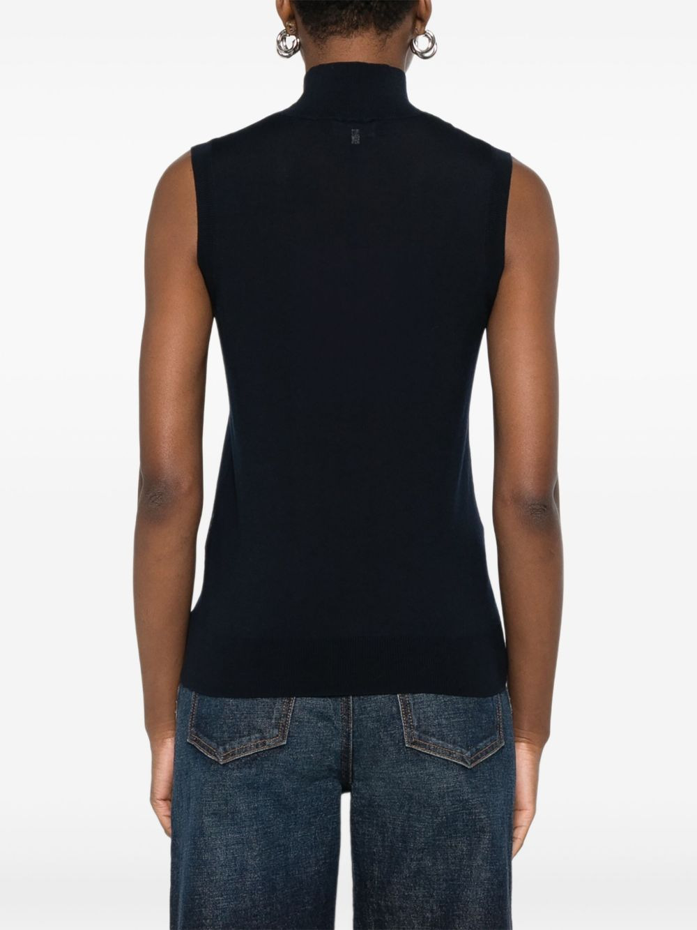 high-neck sleeveless top - 4