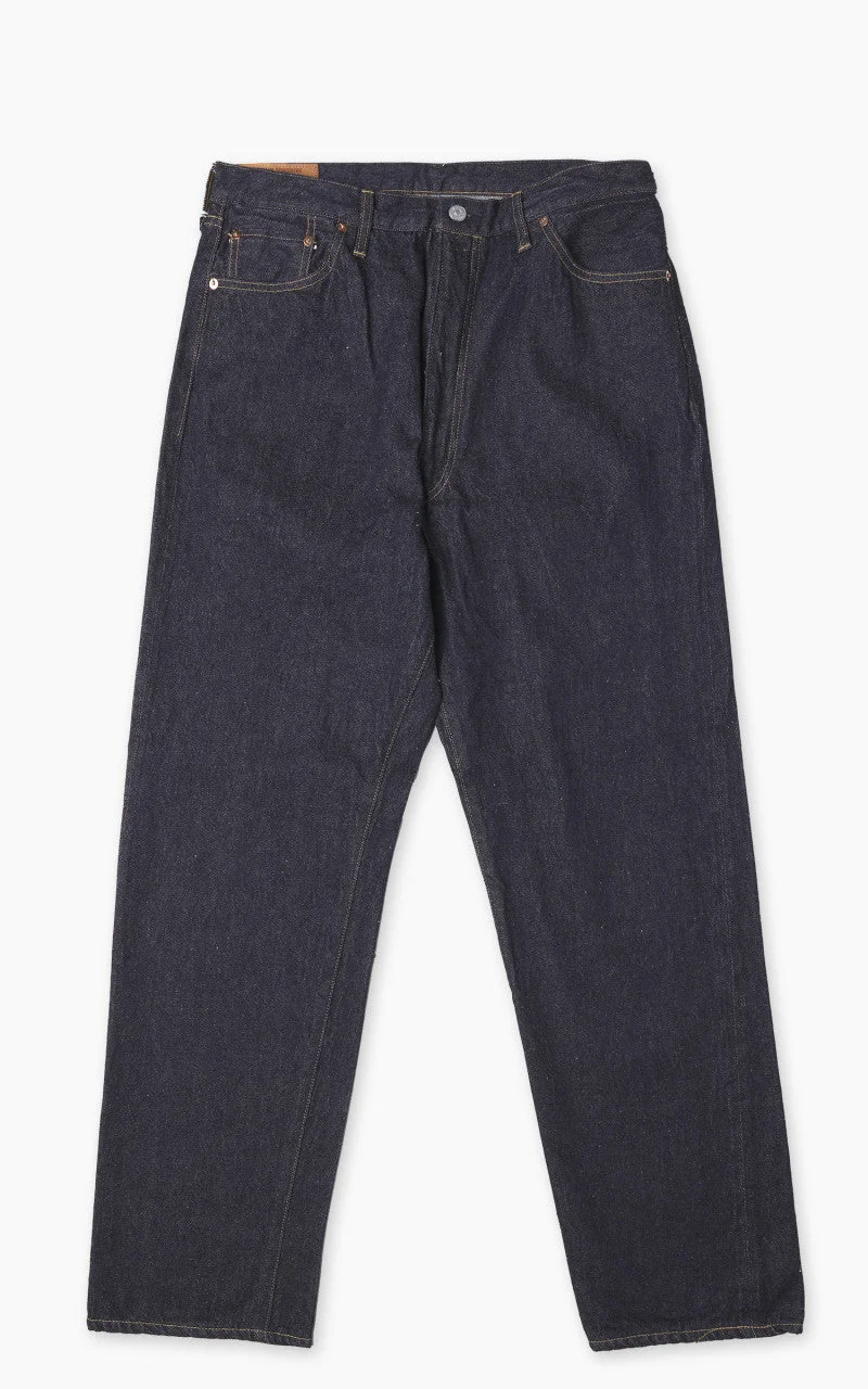 KAPTAIN SUNSHINE 5P ZIPPER FRONT DENIM PANTS ONE WASH INDIGO - 1