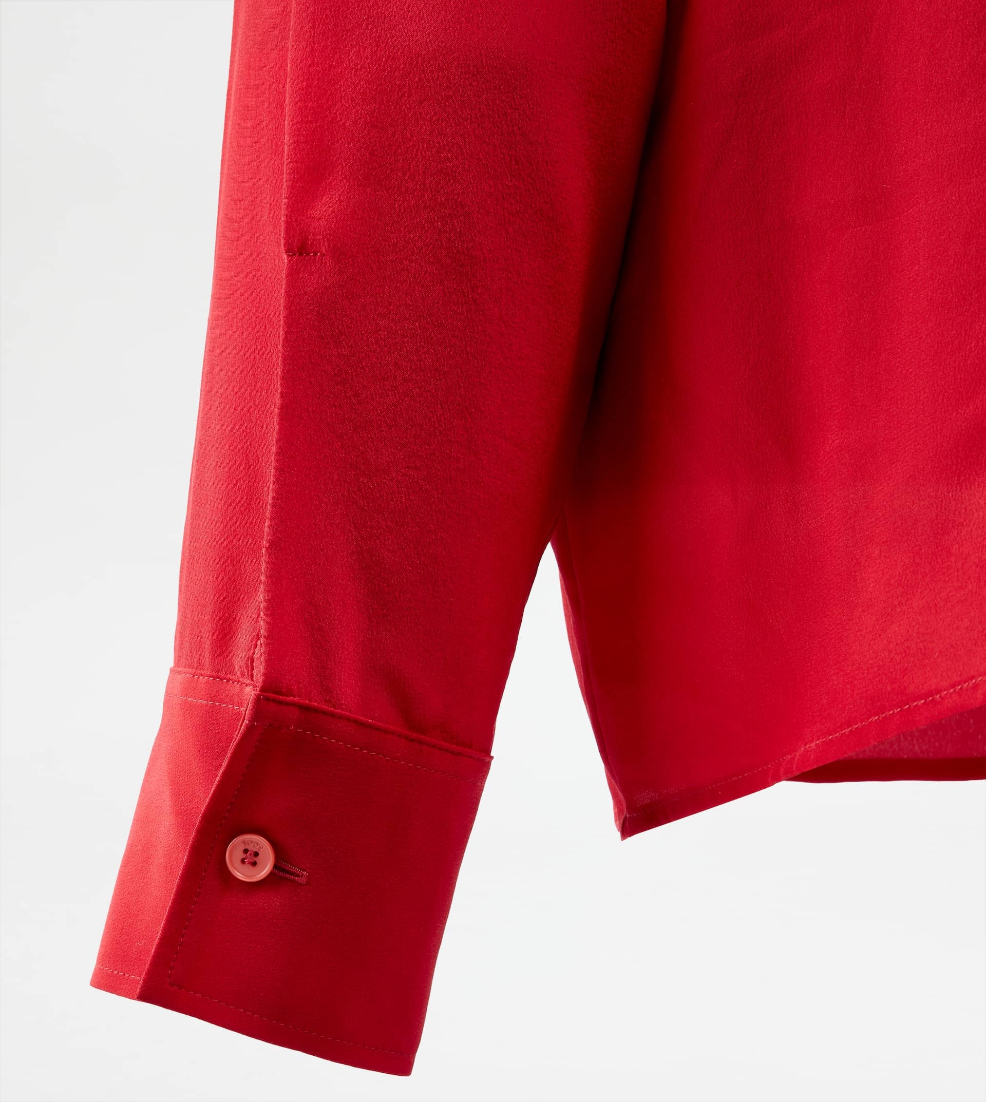 SHIRT IN SILK - BURGUNDY - 4