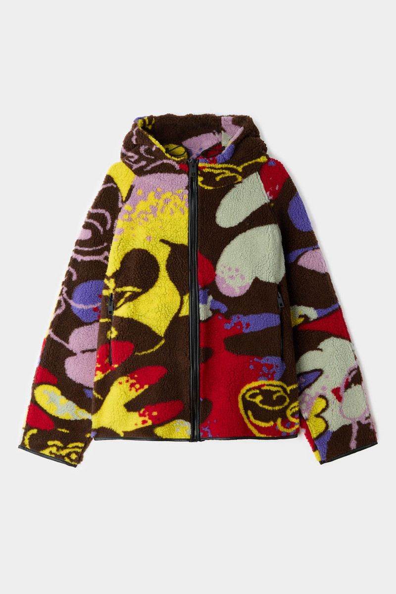 WHATEVER PRINT FAUX SHEARLING 1